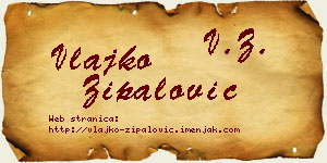 Vlajko Zipalović vizit kartica